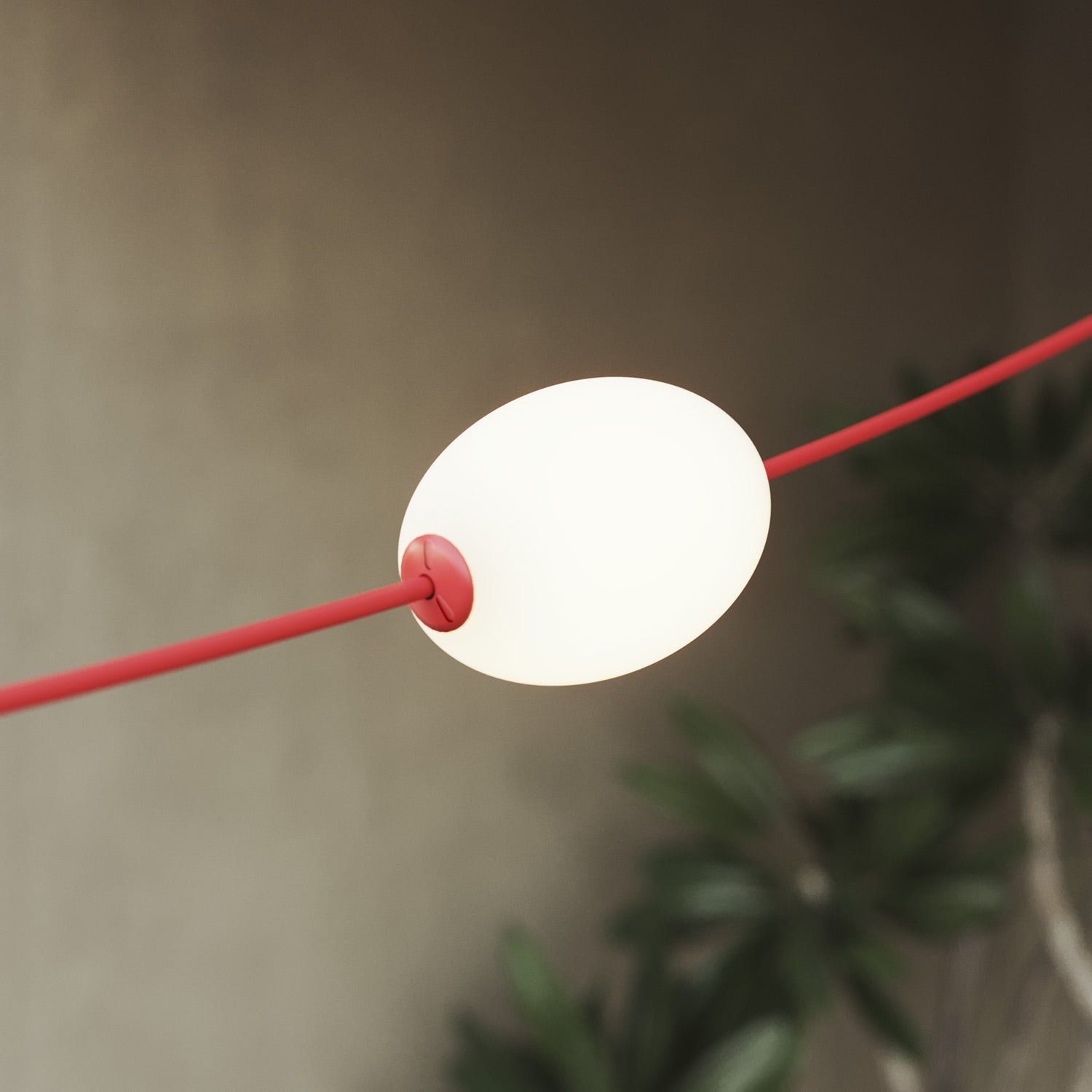Outdoor 3-Light String Light fro wet locations Starfish Red, Power supply with US plug - Marina3