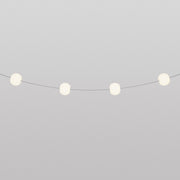 Outdoor 4-Light String Light for wet locations Gray, Power supply with US plug - Marina4 Cherry 70 cm