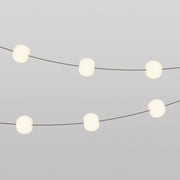 Outdoor 6-Light String Light for wet locations Olive Green, Power supply with US plug - Marina6 Cherry 70 cm