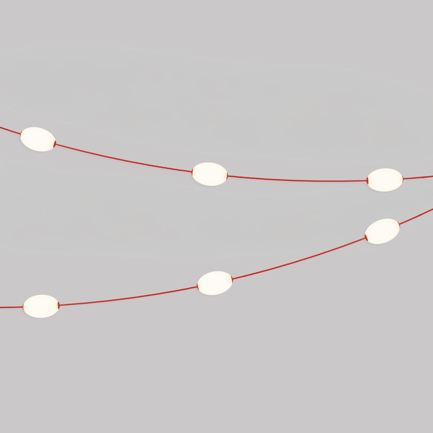 Outdoor 6 - Light String Light for wet locations Starfish Red, Power supply with US plug - Marina6 - Creative Cables