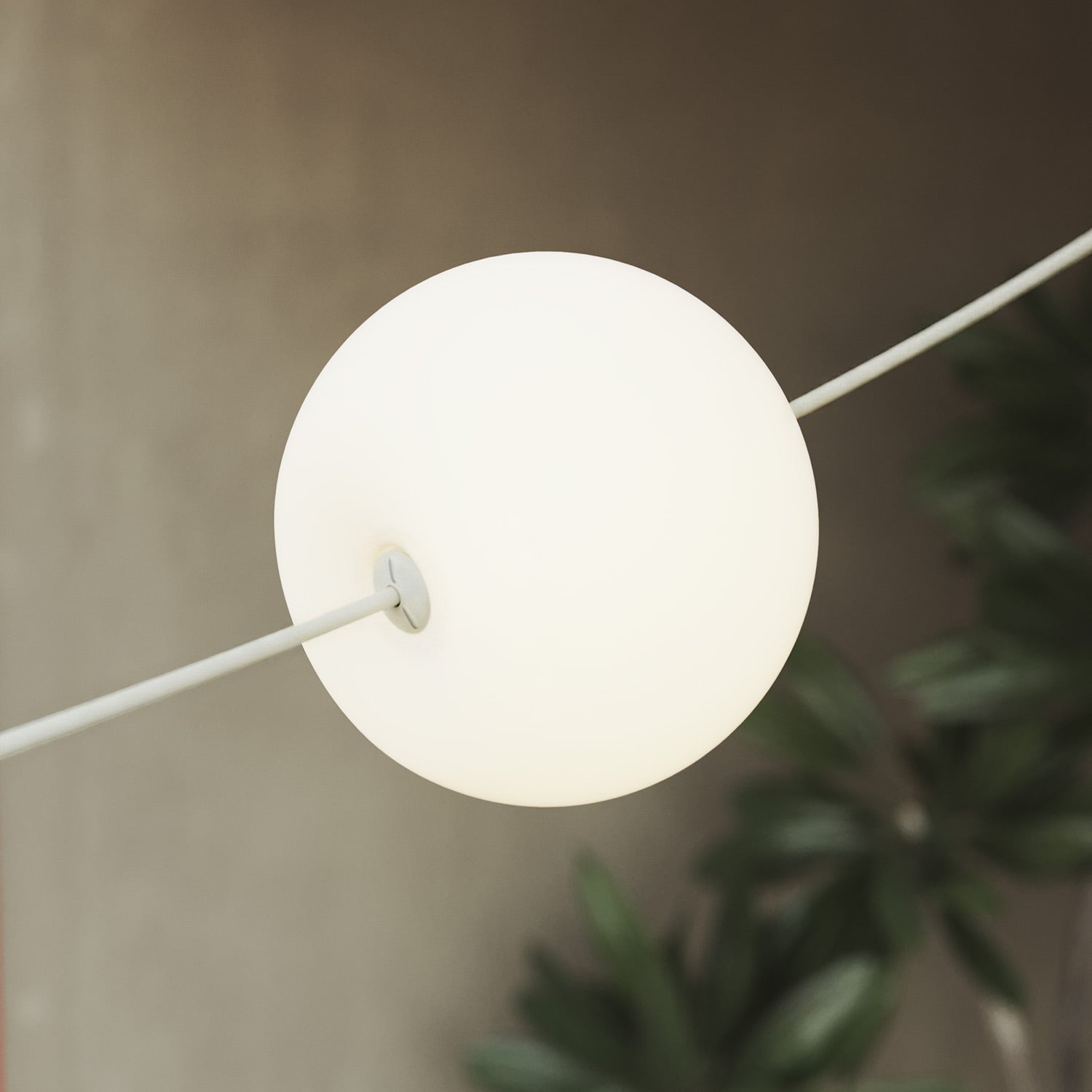 Outdoor 6-Light String Light for wet locations White Sand, Power supply with US plug - Marina6 Cherry 70 cm
