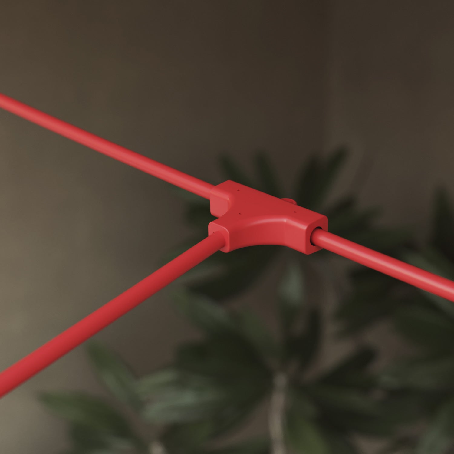 Outdoor Net String Light 7-Light for wet locations Starfish Red, Power supply with US plug - Marina GRID