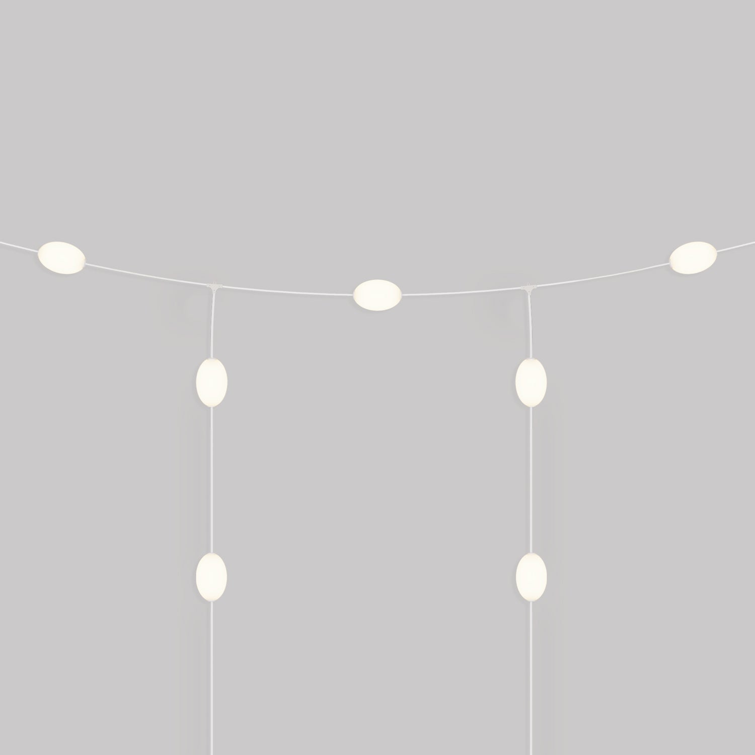 Outdoor Net String Light 7 - Light for wet locations White Sand, Power supply with US plug - Marina GRID - Creative Cables