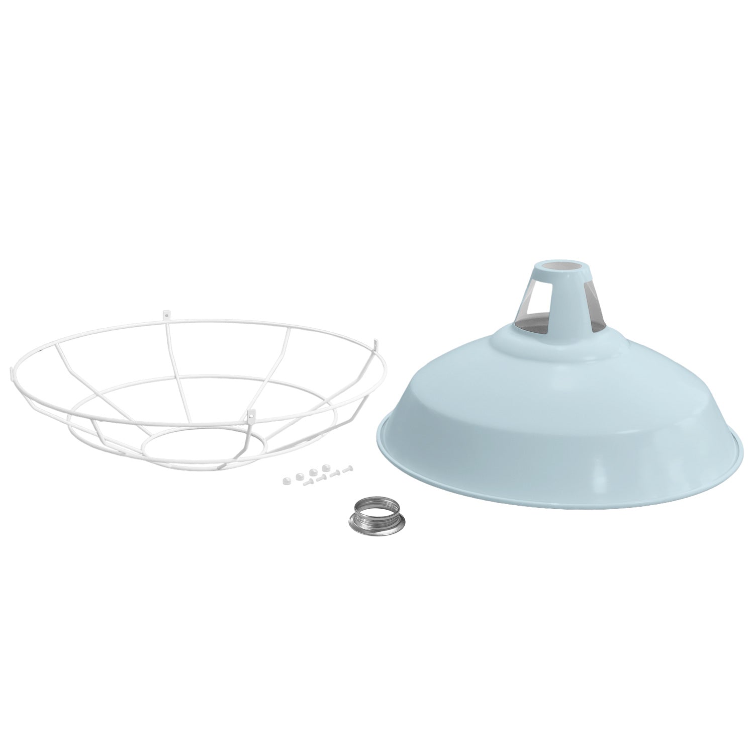 Paralume Harbour con gabbia in metallo - Blu carta da zucchero