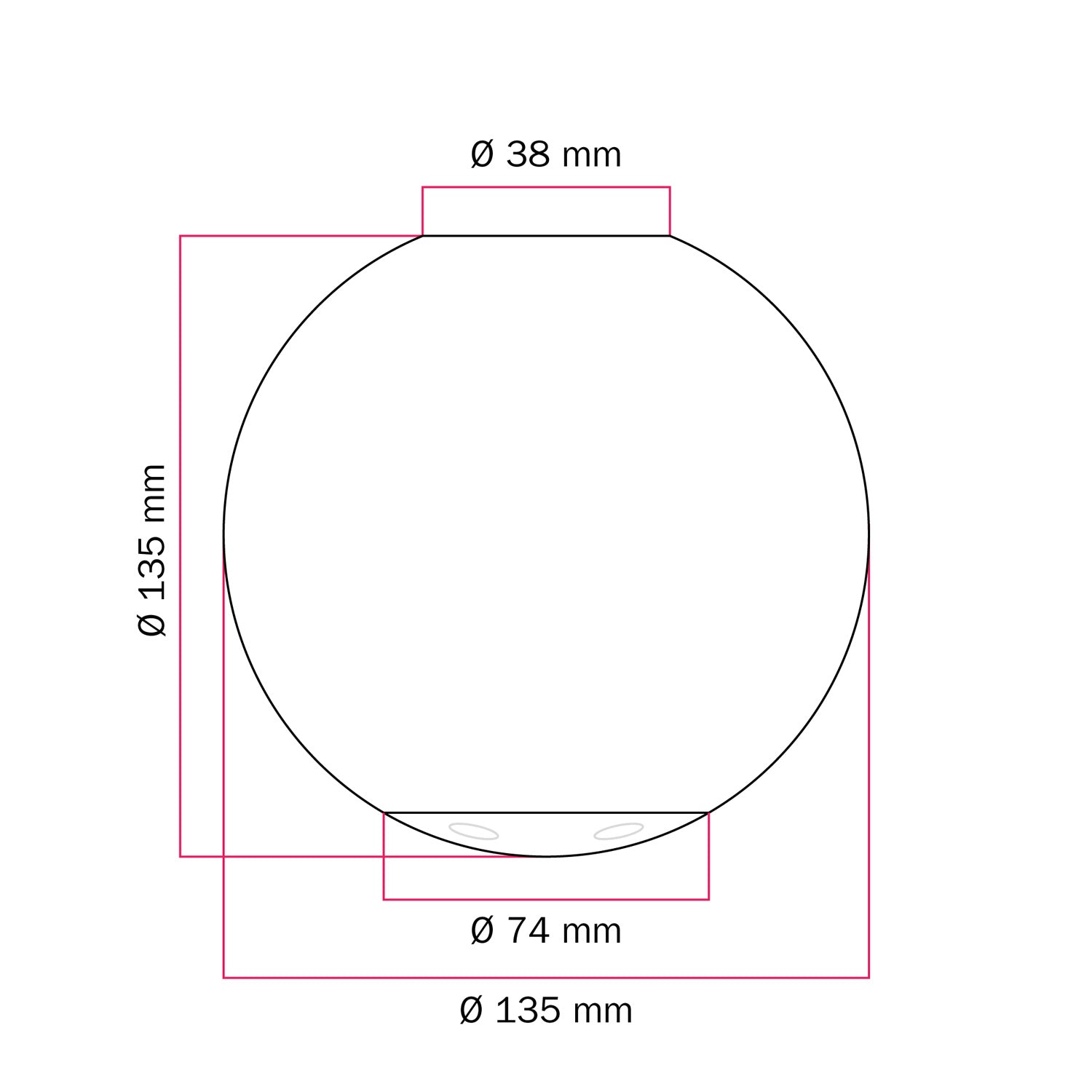 Round lampshade for indoor and outdoor use - White – Creative Cables