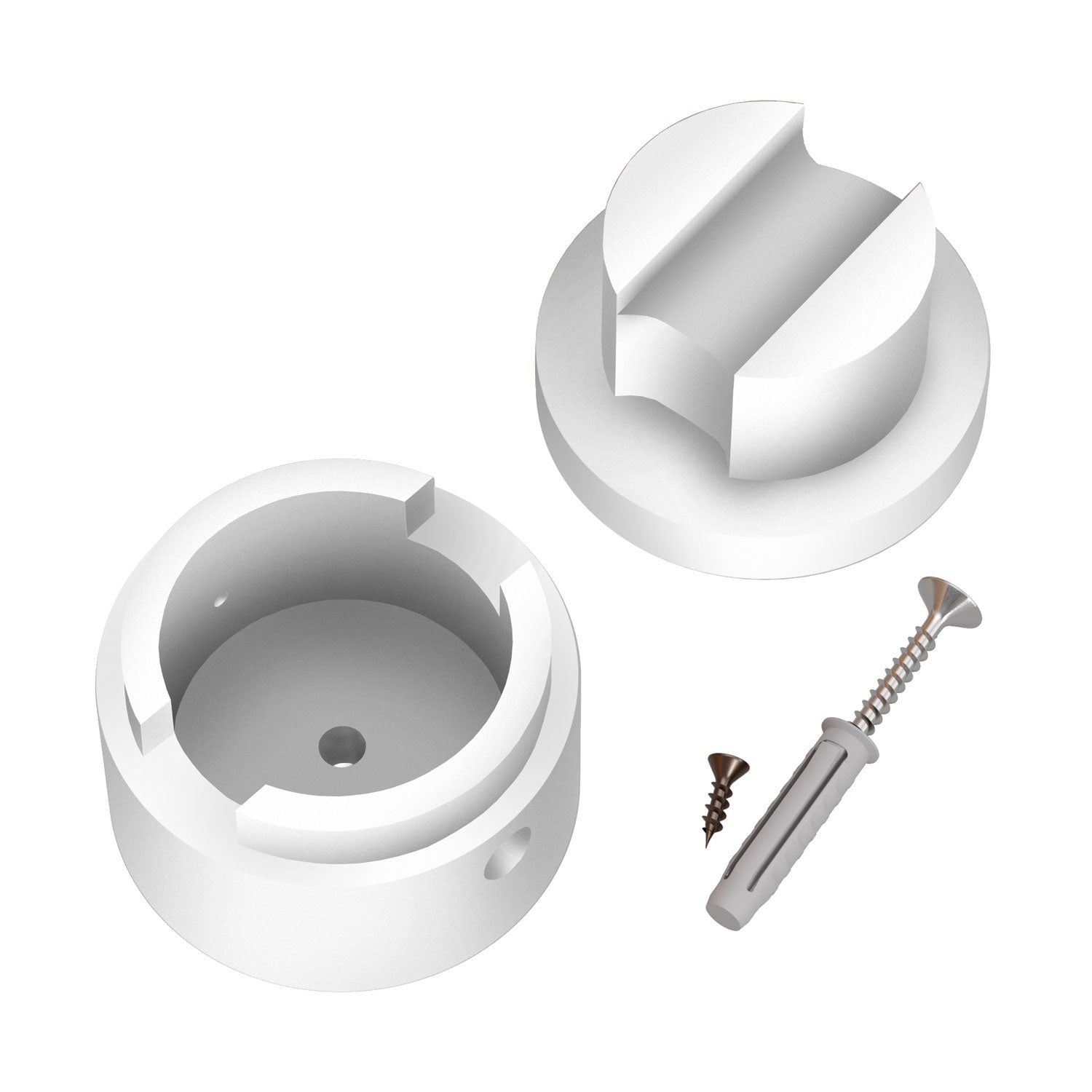 Passacavo in legno per cavo per catenaria e sistema Filé. Made in Italy - Bianco