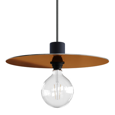 Ellepì oversized plate in Dibond for outdoor pendant lamps, 40 cm diameter - Made in Italy - Copper and Bronze