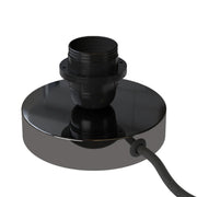 Posaluce for lampshade - Table lamp in metal - Black pearl