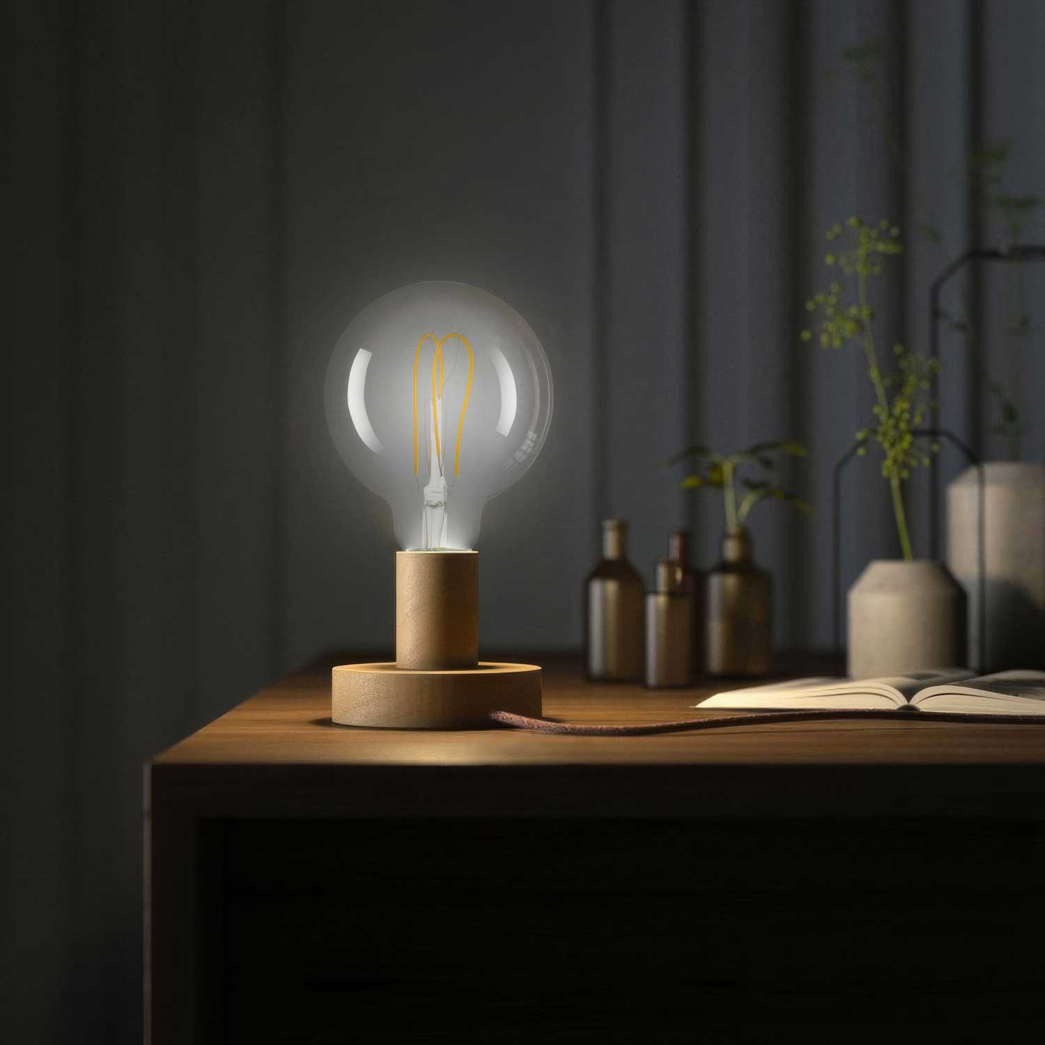 Posaluce - Table lamp in Small wood - Neutral