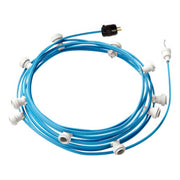 Ready-to-use 40ft String Light with 5 white Sockets, Hook and Plug - CM17