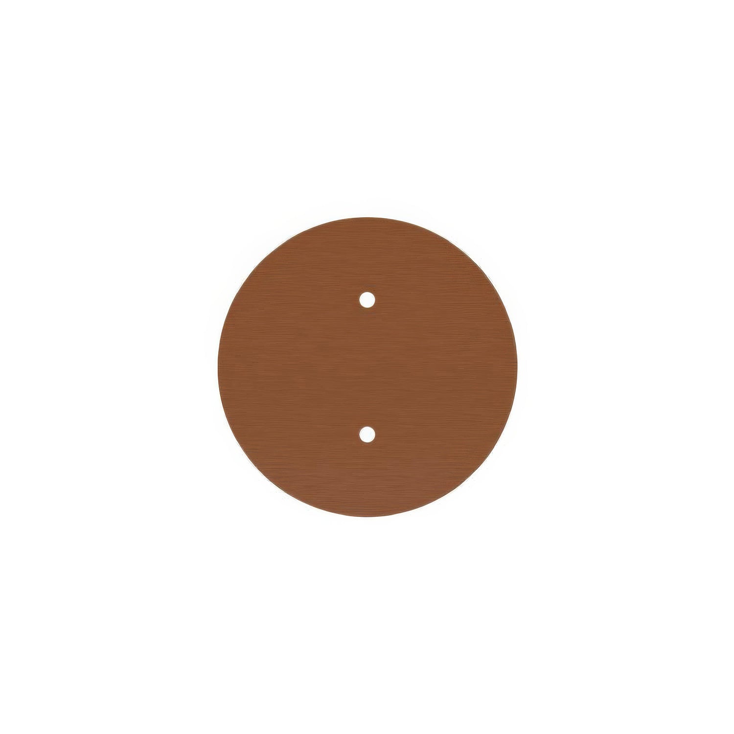 Rosone Rose-One rotondo, diametro 200 mm con 2 fori e 4 fori laterali - Dibond Rame satinato Bianco