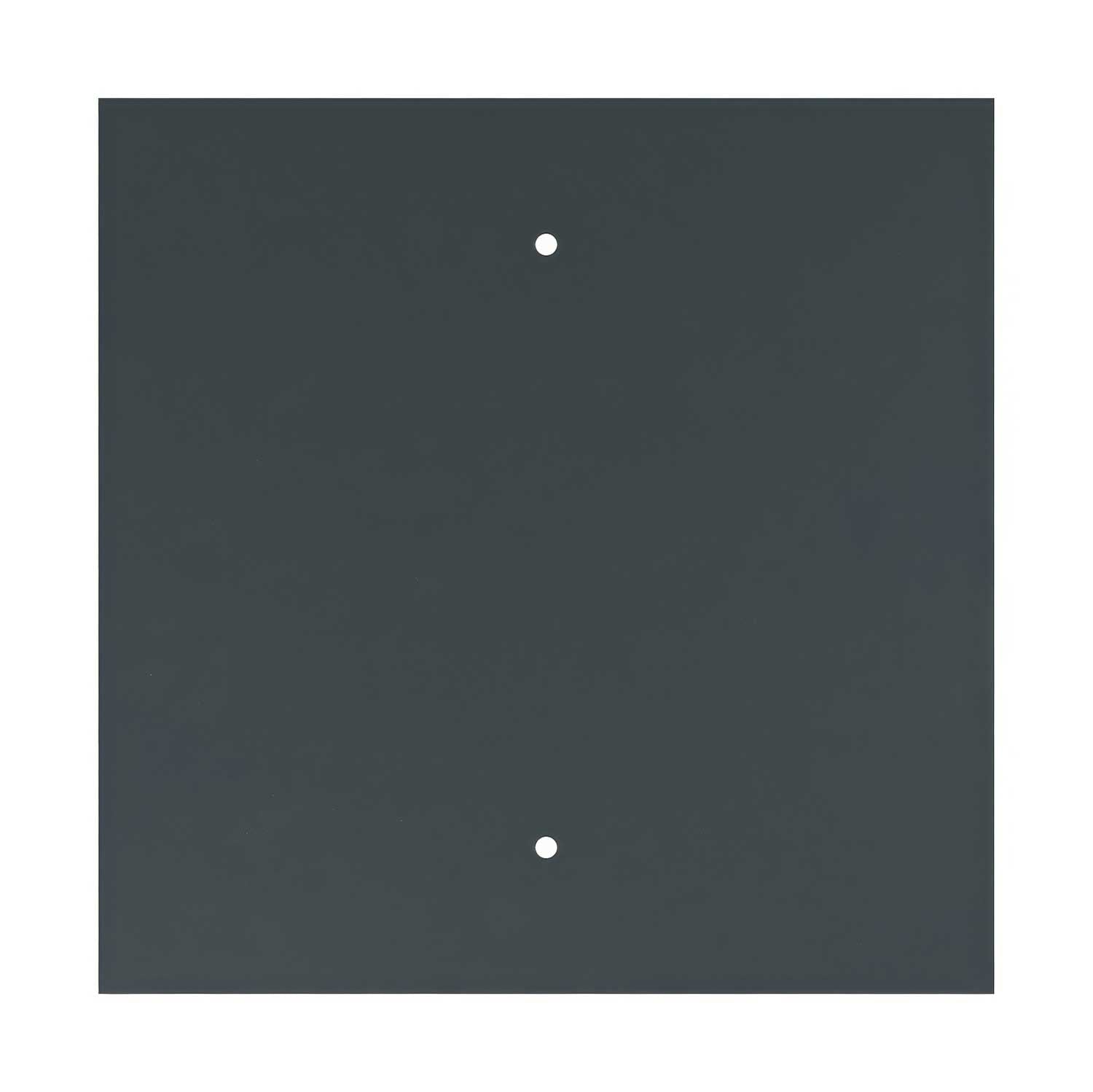 Rosone XXL Rose-One quadrato, 400 mm con 2 fori e 4 fori laterali - Antracite Bianco