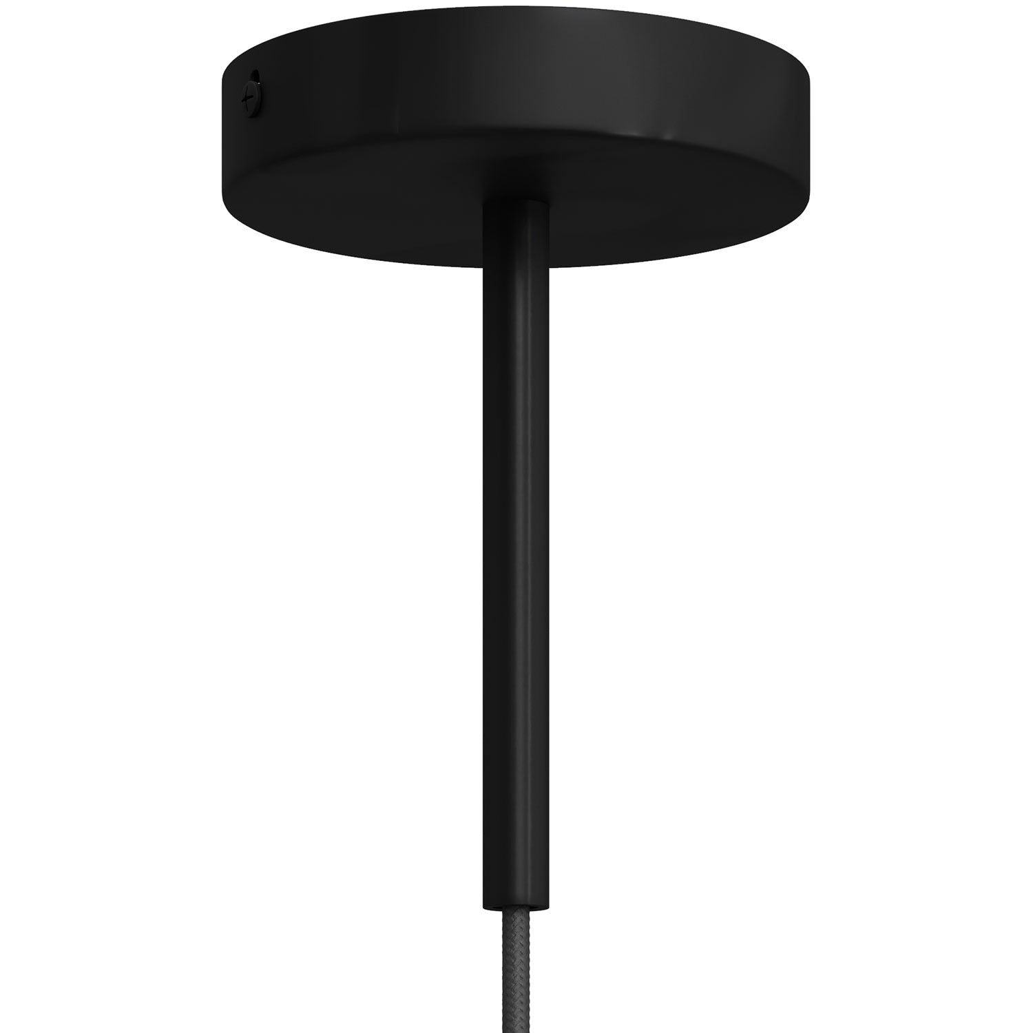 Serracavo cilindrico in metallo lunghezza 15 cm completo di tige, dado e rondella - Nero