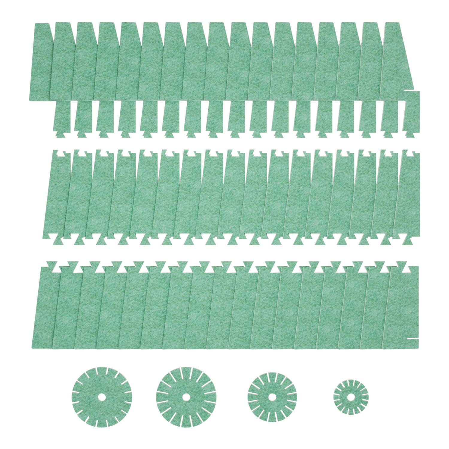 SHHINE - Floor Lamp Made of Sound-Absorbing Material - Green melange