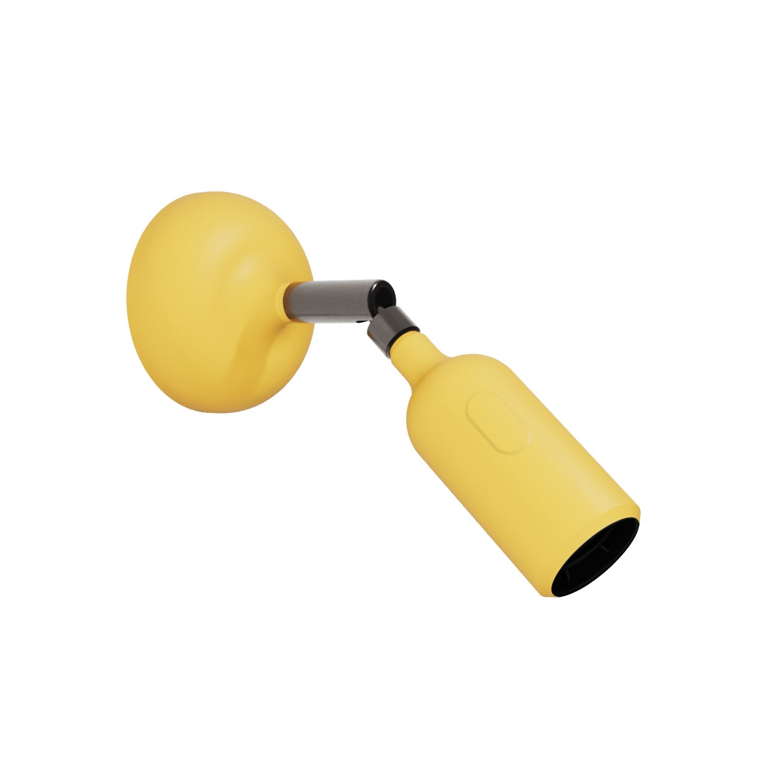 Silicone Fermaluce lamp with joint and built-in switch - Yellow