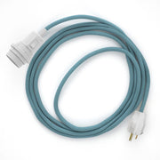Snake for lampshade - Plug-in lamp with colored fabric cable - RC53