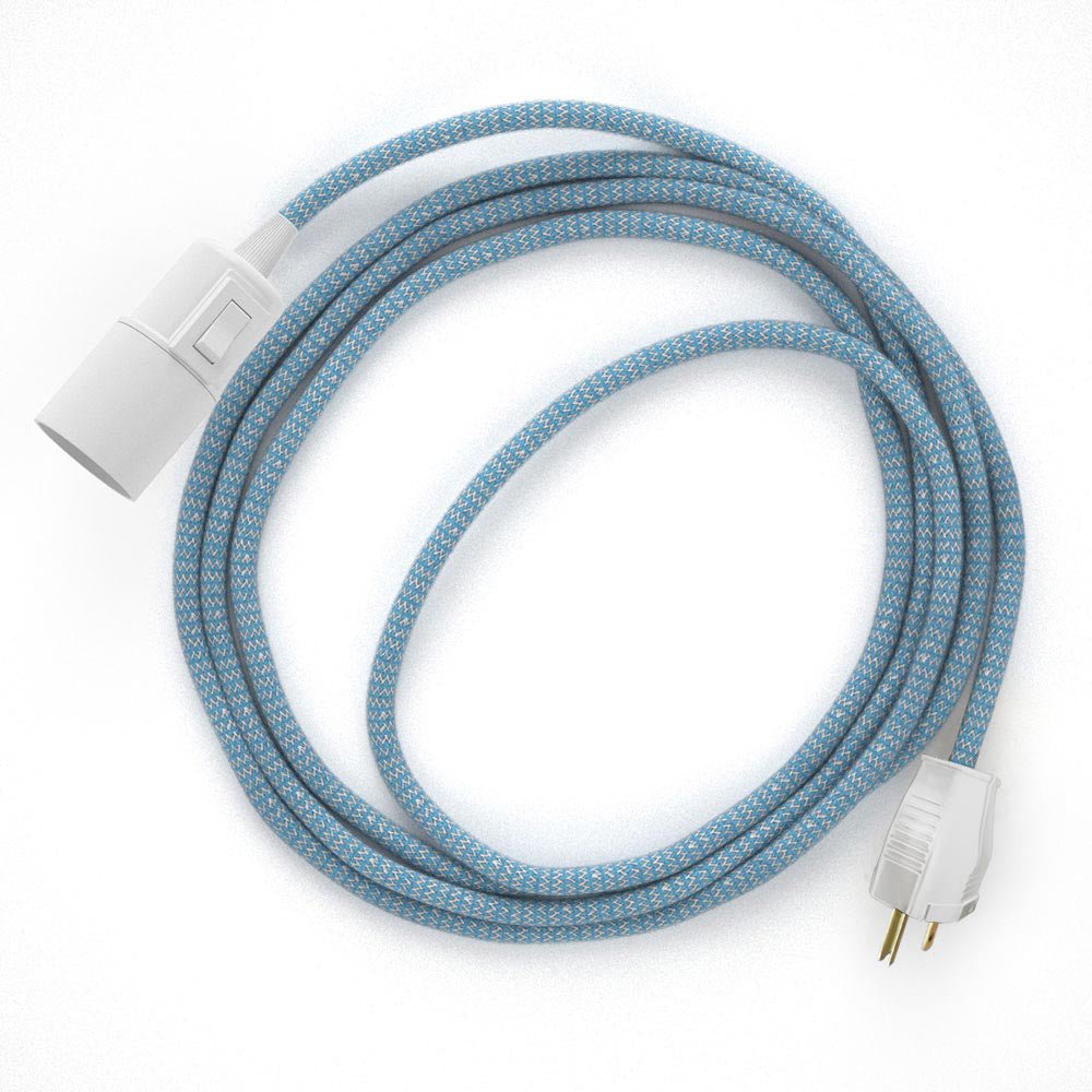 Snake - Plug-in lamp with Zig-Zag fabric cable - RD75 – Creative Cables