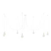 Spider - Multiple pendant lamp with 7 drops, metal finish - White
