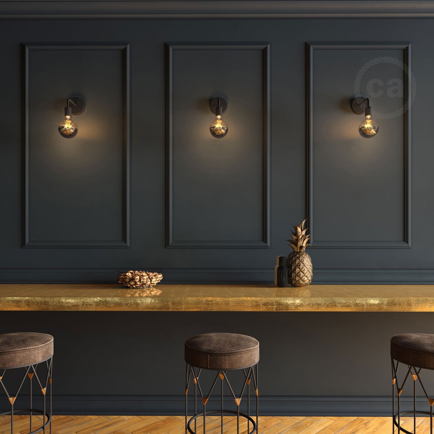 Tubo curvo di estensione 14 cm in metallo - Nero