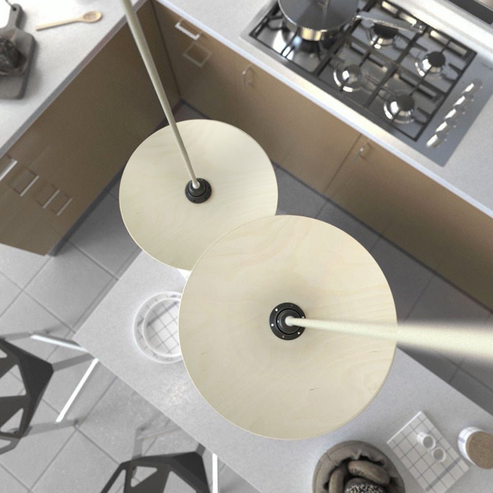 UFO paralume in legno naturale - Neutro