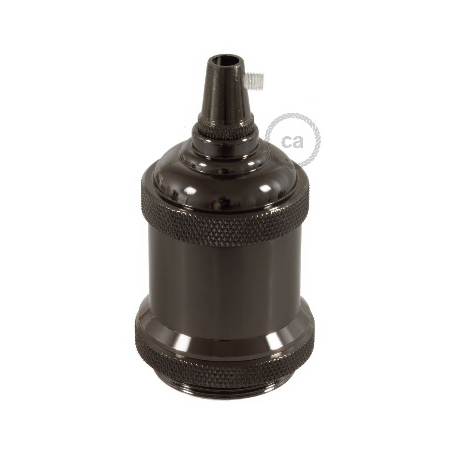 Vintage Style - single ferrule E26 light bulb socket kits - Black pearl