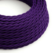 Violet Rayon covered Twisted electric cable - TM14