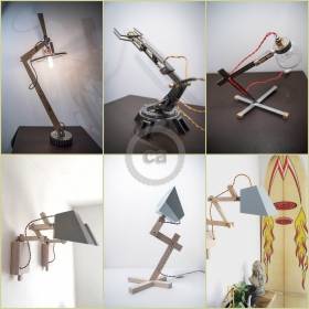 Christian Caulas: geometric lamps